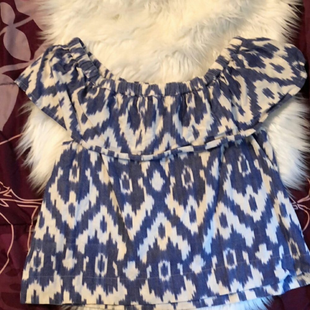 MADEWELL Ikat Off Shoulder Blouse NEW - Picture 7 of 7